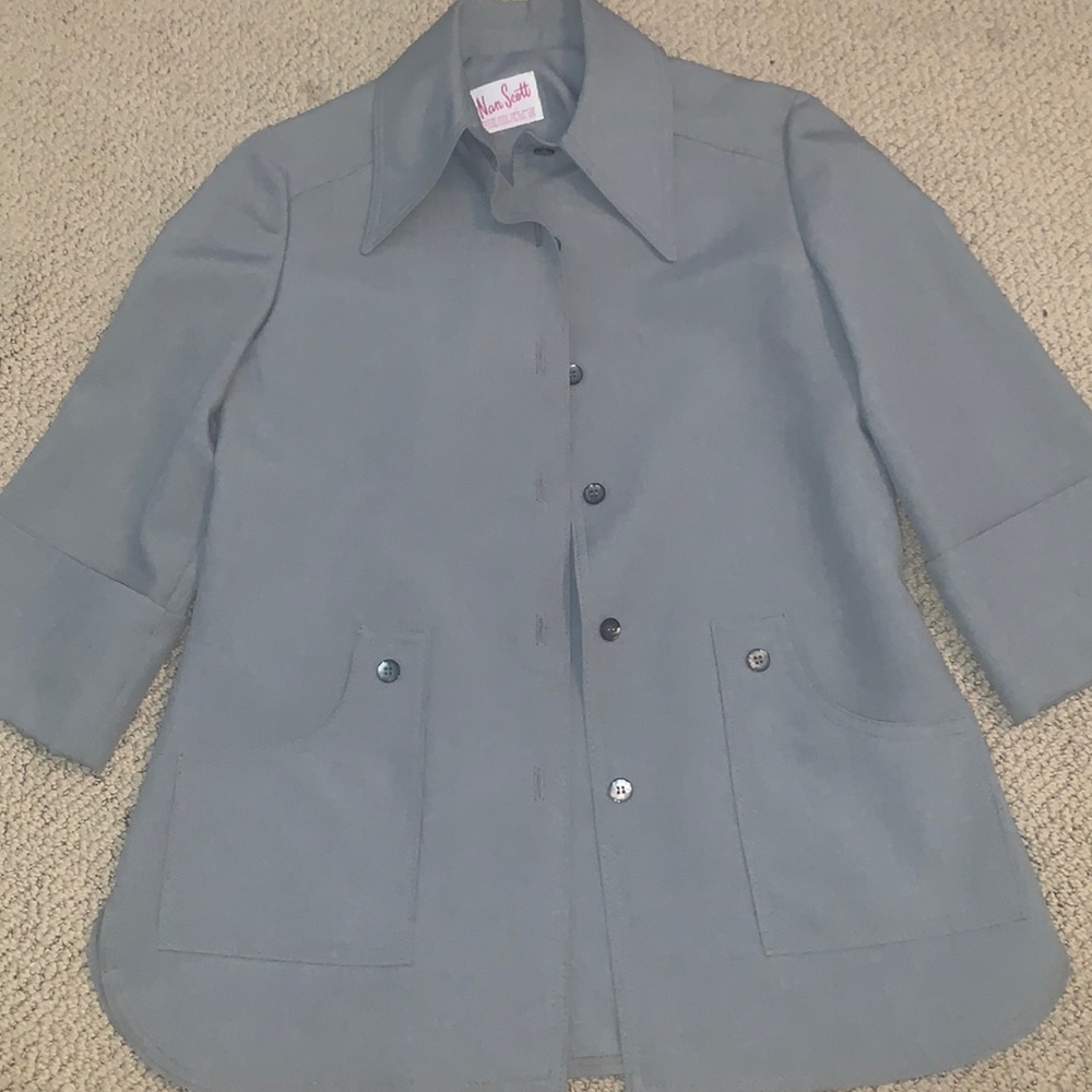 Vintage Nan Scott blazer gray